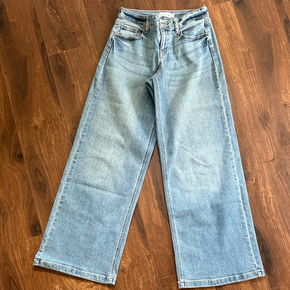 Cello Light Wide Leg Jeans